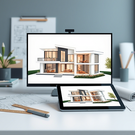 3D визуализация дома в Воронеже